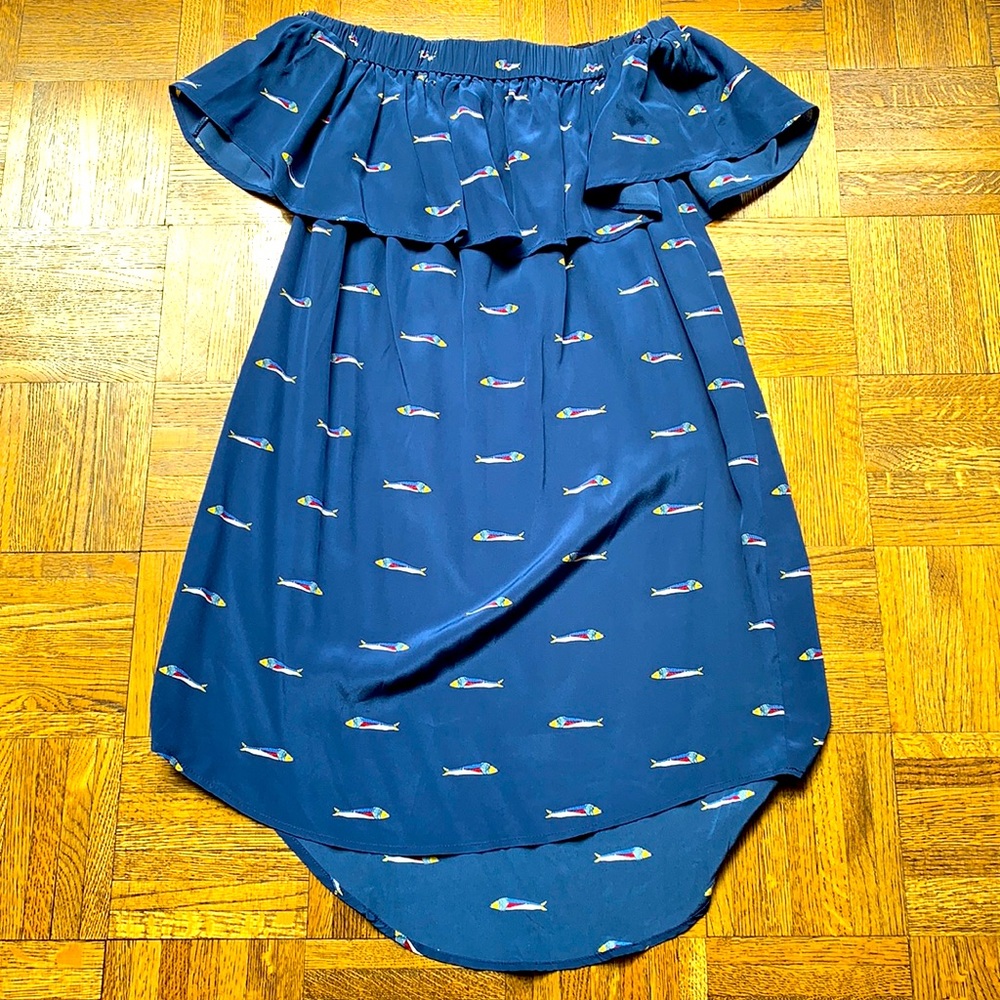 Sea New York off The shoulder ruffle dress fish